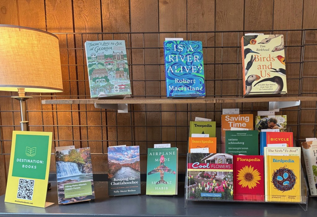 Book display at the Journeyman in Decatur